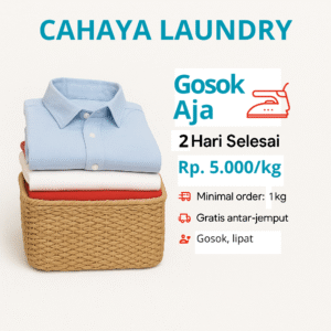Gosok Aja | Cahaha Laundry